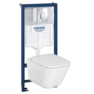 Комплект инсталляция и унитаз подвесной безободковый Grohe Rapid SL The Gap, белый (38721001R2) Комплект инсталляция и унитаз подвесной безободковый Grohe Rapid SL The Gap, белый (38721001R2)