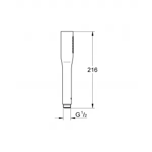 Коллекция Grohe Ручной душ GROHE Vitalio Get, (1 режим), хром (27458000) Коллекция Grohe Ручной душ GROHE Vitalio Get, (1 режим), хром (27458000)