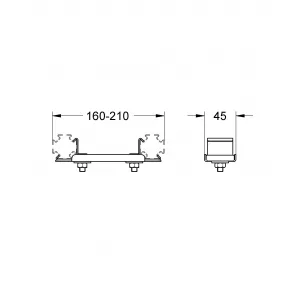 Дистанционная скоба GROHE Rapid Pro (39022000) Дистанционная скоба GROHE Rapid Pro (39022000)