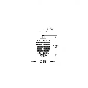Запасная головка ёршика GROHE (40870000) Запасная головка ёршика GROHE (40870000)
