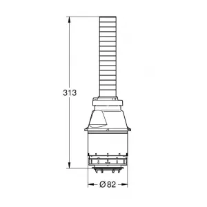 Смывной клапан GROHE Servo (43486000) Смывной клапан GROHE Servo (43486000)