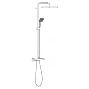 Душевая система с термостатом для настенного монтажа GROHE QuickFix Vitalio Start System 250 Cube, хром, (26696000) Душевая система с термостатом для настенного монтажа GROHE QuickFix Vitalio Start System 250 Cube, хром, (26696000)