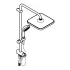 Душевая система Flex наружного монтажа с переключателем, GROHE QuickFix Vitalio Start System 250 Cube, хром, (26698000) Душевая система Flex наружного монтажа с переключателем, GROHE QuickFix Vitalio Start System 250 Cube, хром, (26698000)