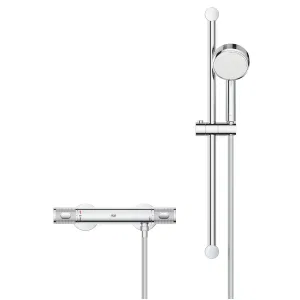 Термостат для душа GROHE Grohtherm 1000 Performance, внешний монтаж 1/2", хром + Душевой гарнитур Tempesta Cosmopolitan 100, 2 режима, душевая штанга 600 мм (34783000) Термостат для душа GROHE Grohtherm 1000 Performance, внешний монтаж 1/2", хром + Душевой гарнитур Tempesta Cosmopolitan 100, 2 режима, душевая штанга 600 мм (34783000)