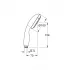 Ручной душ GROHE QuickFix Vitalio Start 100, (2 режима), хром (27946000) Ручной душ GROHE QuickFix Vitalio Start 100, (2 режима), хром (27946000)