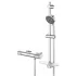 Термостат для душа внешнего монтажа GROHE QuickFix Precision Feel с душевым гарнитуром, хром (34791000) Термостат для душа внешнего монтажа GROHE QuickFix Precision Feel с душевым гарнитуром, хром (34791000)