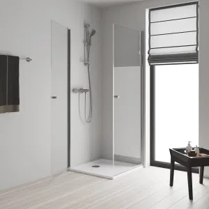 Термостат для душа внешнего монтажа GROHE QuickFix Precision Feel с душевым гарнитуром, хром (34791000) Термостат для душа внешнего монтажа GROHE QuickFix Precision Feel с душевым гарнитуром, хром (34791000)