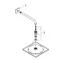 Верхний душ с кронштейном GROHE Rainshower F-series, 254х254 мм, хром (26060000) Верхний душ с кронштейном GROHE Rainshower F-series, 254х254 мм, хром (26060000)