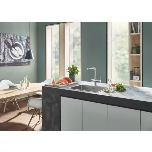 Смеситель для кухни, GROHE Blue Pure Minta, стартовый комплект, суперсталь, (30382DC0) Смеситель для кухни, GROHE Blue Pure Minta, стартовый комплект, суперсталь, (30382DC0)