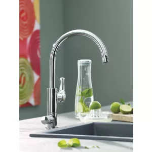Смеситель для кухни GROHE Blue Pure Eurosmart, стартовый комплект, хром, (30384000) Смеситель для кухни GROHE Blue Pure Eurosmart, стартовый комплект, хром, (30384000)