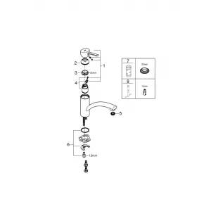Смеситель для кухонной мойки GROHE Swift c низким изливом, хром (30358000) Смеситель для кухонной мойки GROHE Swift c низким изливом, хром (30358000)