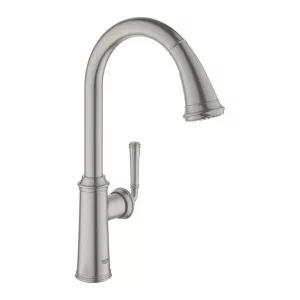Смеситель для кухни GROHE QuickFix Gloucester, с высоким C-образным изливом, суперсталь (30422DC0) Смеситель для кухни GROHE QuickFix Gloucester, с высоким C-образным изливом, суперсталь (30422DC0)