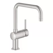 Смеситель для кухонной мойки GROHE Vento с U-образным изливом, суперсталь (30429DC0)