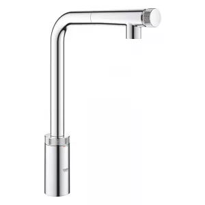 Смеситель для кухонной мойки GROHE Vento Smart Control с выдвижным L-образным изливом, хром (30443000) Смеситель для кухонной мойки GROHE Vento Smart Control с выдвижным L-образным изливом, хром (30443000)