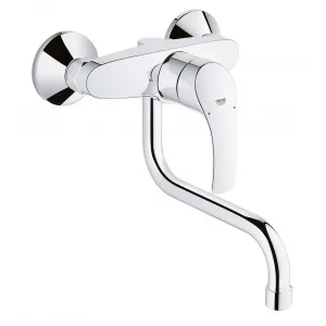 Смеситель для кухни GROHE Eurosmart new настенный, излив 180 мм, хром (31391002) Смеситель для кухни GROHE Eurosmart new настенный, излив 180 мм, хром (31391002)