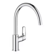 Смеситель для кухонной мойки GROHE Start Flow с высоким C-изливом, хром (31555001)
