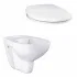 Унитаз подвесной безободковый GROHE Bau Ceramic с сиденьем без микролифта (NW0002) Унитаз подвесной безободковый GROHE Bau Ceramic с сиденьем без микролифта (NW0002)