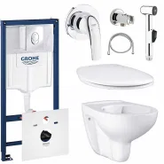 Готовый набор для туалета GROHE Bau Ceramic с панелью смыва Skate Air (NW0008)