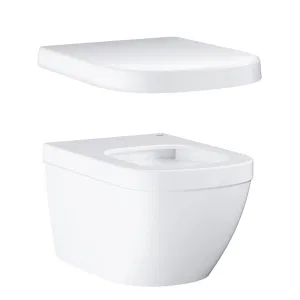 Унитаз подвесной безободковый GROHE Euro Ceramic с сиденьем без микролифта (NW0024-1) Унитаз подвесной безободковый GROHE Euro Ceramic с сиденьем без микролифта (NW0024-1)