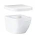 Унитаз подвесной безободковый, компактный GROHE Euro Ceramic с сиденьем без микролифта (NW0026) Унитаз подвесной безободковый, компактный GROHE Euro Ceramic с сиденьем без микролифта (NW0026)