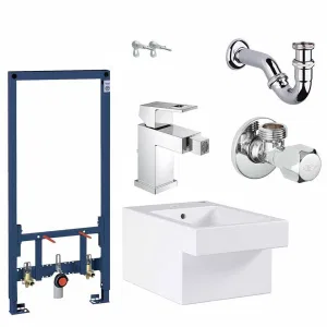 Готовый набор для туалета GROHE Cube Ceramic (NW0042) Готовый набор для туалета GROHE Cube Ceramic (NW0042)