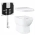 Унитаз напольный безободковый GROHE Euro Ceramic с бачком и сиденьем с микролифтом (NW0052) Унитаз напольный безободковый GROHE Euro Ceramic с бачком и сиденьем с микролифтом (NW0052)