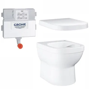 Унитаз напольный безободковый GROHE Euro Ceramic с бачком и сиденьем без микролифта (NW0054-1) Унитаз напольный безободковый GROHE Euro Ceramic с бачком и сиденьем без микролифта (NW0054-1)