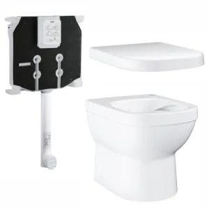 Унитаз напольный безободковый GROHE Euro Ceramic с бачком и сиденьем без микролифта (NW0055-1) Унитаз напольный безободковый GROHE Euro Ceramic с бачком и сиденьем без микролифта (NW0055-1)