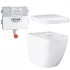 Унитаз напольный безободковый GROHE Euro Ceramic с бачком и сиденьем с микролифтом (NW0056) Унитаз напольный безободковый GROHE Euro Ceramic с бачком и сиденьем с микролифтом (NW0056)