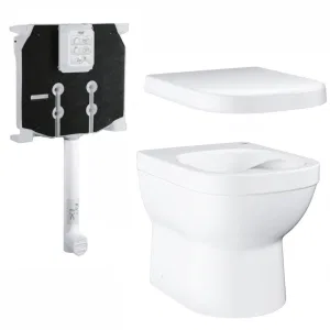Унитаз напольный безободковый GROHE Euro Ceramic с бачком и сиденьем с микролифтом (NW0060) Унитаз напольный безободковый GROHE Euro Ceramic с бачком и сиденьем с микролифтом (NW0060)