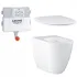 Унитаз напольный безободковый GROHE Essence Ceramic с бачком и сиденьем с микролифтом (NW0061-1) Унитаз напольный безободковый GROHE Essence Ceramic с бачком и сиденьем с микролифтом (NW0061-1)
