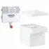 Унитаз напольный безободковый GROHE Cube Ceramic с бачком и сиденьем с микролифтом (NW0065) Унитаз напольный безободковый GROHE Cube Ceramic с бачком и сиденьем с микролифтом (NW0065)