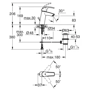 Готовый набор для ванной, GROHE Eurosmart, смесители для ванны и раковины, душевой набор, хром, (124470) Готовый набор для ванной, GROHE Eurosmart, смесители для ванны и раковины, душевой набор, хром, (124470)