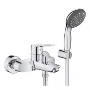 Смеситель для ванны GROHE QuickFix Start, с душевым набором, хром, (23413002)