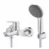 Смеситель для ванны GROHE QuickFix Start, с душевым набором, хром, (23413002) Смеситель для ванны GROHE QuickFix Start, с душевым набором, хром, (23413002)