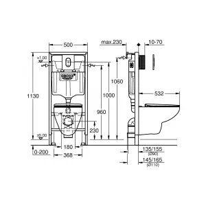 Система инсталляции GROHE QuickFix Solido 5-в-1 для подвесного унитаза, альпин-белый (39902000) Система инсталляции GROHE QuickFix Solido 5-в-1 для подвесного унитаза, альпин-белый (39902000)