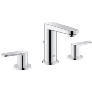 Смеситель для раковины GROHE Europlus на 3 отверстия с донным клапаном, хром (20301000) Смеситель для раковины GROHE Europlus на 3 отверстия с донным клапаном, хром (20301000)