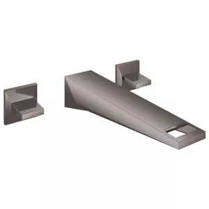 Смеситель для раковины GROHE Allure Brilliant на 3 отверстия, настенный монтаж, вынос 210 мм, комплект верхней монтажной части для 29 025 000, темный графит Смеситель для раковины GROHE Allure Brilliant на 3 отверстия, настенный монтаж, вынос 210 мм, комплект верхней монтажной части для 29 025 000, темный графит