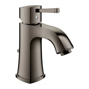 Смеситель для раковины GROHE Grandera с донным клапаном, темный графит глянец (23303A00) Смеситель для раковины GROHE Grandera с донным клапаном, темный графит глянец (23303A00)