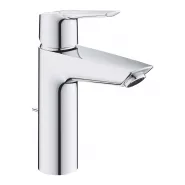 Смеситель для раковины однорычажный GROHE QuickFix Start с донным клапаном, M-Size, хром, (23455002)