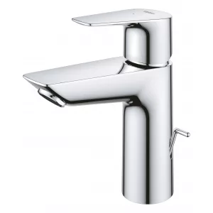 Смеситель для раковины GROHE BauEdge с рычажным донным клапаном, размер M, хром (23759001) Смеситель для раковины GROHE BauEdge с рычажным донным клапаном, размер M, хром (23759001)