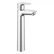 Смеситель для раковины однорычажный GROHE QuickFix Start Edge с нажимным донным клапаном, XL-Size, хром, (23777001)