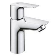 Смеситель для раковины однорычажный GROHE QuickFix Start Edge с нажимным донным клапаном, S-Size, хром, (23898001)