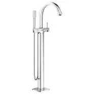 Смеситель для ванны GROHE Grandera с душевым гарнитуром, верхняя монтажная часть, напольный монтаж, хром (23318000)