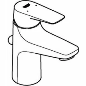 Смеситель для раковины GROHE BauFlow с донным клапаном, S-Size, хром (23751000) Смеситель для раковины GROHE BauFlow с донным клапаном, S-Size, хром (23751000)