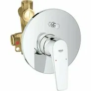 Смеситель для ванны GROHE BauFlow в комплекте с монтажной , хром (29113000)