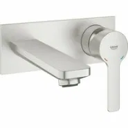 Внешняя часть смесителя для раковины GROHE Lineare на 2 отверстия, суперсталь (19409DC1)