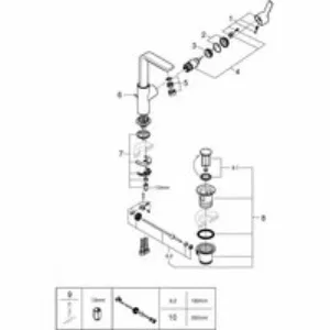 Смеситель для раковины GROHE Lineare, L-size, хром (23296001) Смеситель для раковины GROHE Lineare, L-size, хром (23296001)