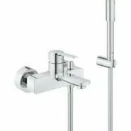 Смеситель для ванны GROHE Lineare с душевым гарнитуром, хром (33850001)