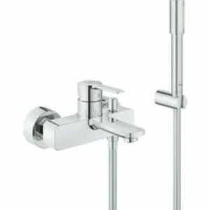 Смеситель для ванны GROHE Lineare с душевым гарнитуром, хром (33850001) Смеситель для ванны GROHE Lineare с душевым гарнитуром, хром (33850001)